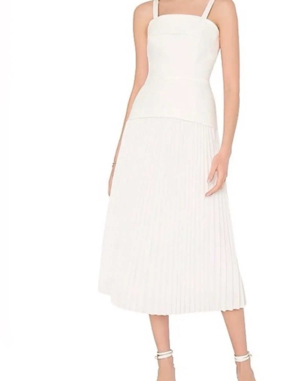 Milly Poplin White Dress